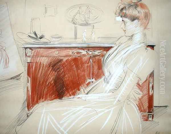 Madame Helleu in her Salon, c.1900 - view 1