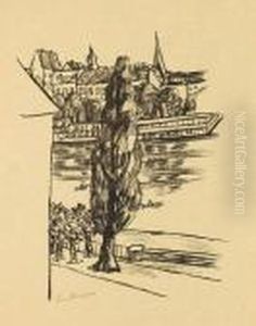 Flusslandschaft by Max Beckmann