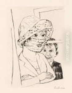 Dame Mit Knabe by Max Beckmann
