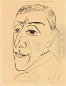 Bildnis Des Schauspielers N.m. Zeretelli by Max Beckmann