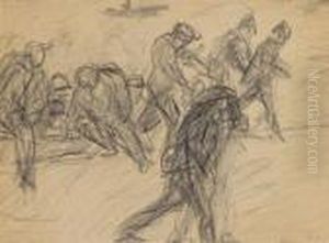 Arbeiter In Hamburg by Max Beckmann