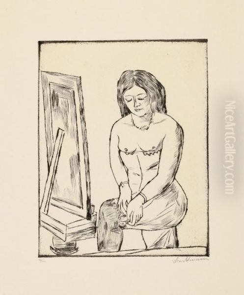 Toilette (vor Dem Spiegel) - view 1