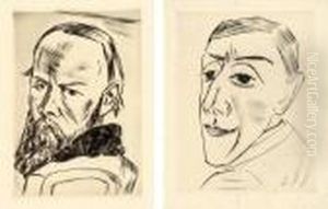 Dostojewski Ii by Max Beckmann
