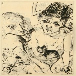 Der Abend (selbstbildnis
Mit Den Battenbergs) by Max Beckmann