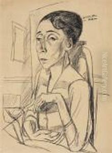 Bildnis Der Tanzerin Sent M'ahesa by Max Beckmann