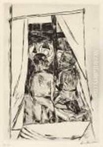 Kinder Am Fenster by Max Beckmann