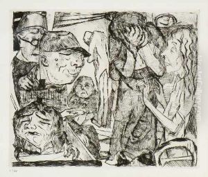 Irrenhaus by Max Beckmann