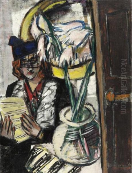Frau Mit Blumen (woman With Flowers) - view 1