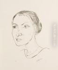 Frau Mit Halskette (frau Parcus) by Max Beckmann