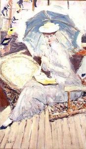 Portrait of Miss Stuart Taylor on Board the Yacht Etoile