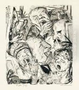 "die Gahnenden" by Max Beckmann