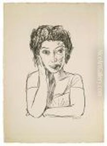 Bildnis Einer Rumanin Ii (halbfigur) by Max Beckmann