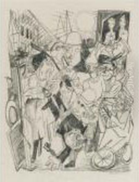Die Strasse (the Street) (h. 141) by Max Beckmann