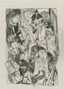 Die Ideologen (the Ideologists) (h. 144) by Max Beckmann
