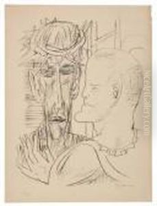 Christ And Pilate by Max Beckmann