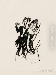 Kleines Tanzendes Paar by Max Beckmann