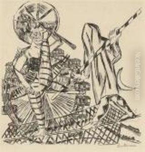 The Tight Rope Walkers by Max Beckmann