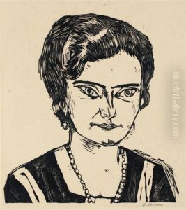 Portrait Of 'frau H.m.' by Max Beckmann