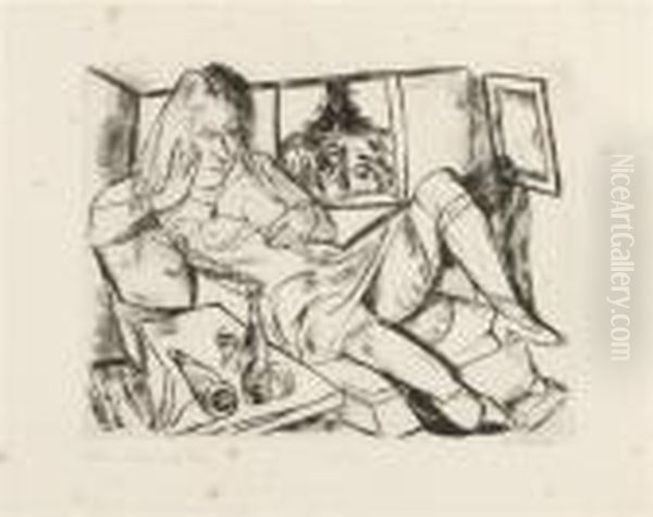 Frau On Sofa - view 1