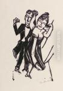 Kleines Tanzendes Paar by Max Beckmann