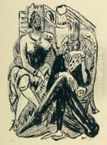 Konig Und Demagoge by Max Beckmann