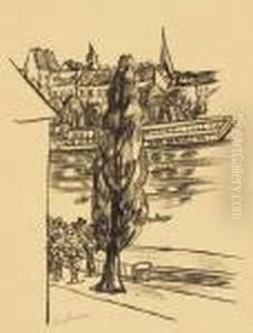 Fluslandschaft by Max Beckmann