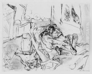 Liebespaar I by Max Beckmann