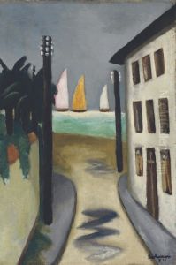 Kleine Landschaft, Viareggio by Max Beckmann