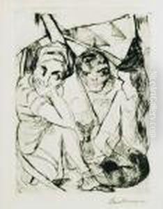 Die Furstin 1917 by Max Beckmann