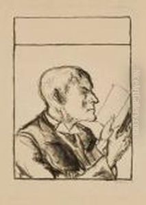 "lesender Mann (selbstportrait)"