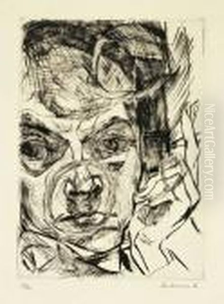 "der Raucher (selbstbildnis)" - view 1