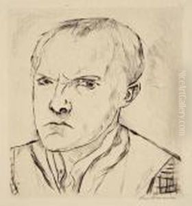 "selbstbildnis 1918" by Max Beckmann