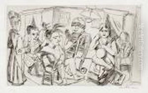 "vor Dem Maskenball" by Max Beckmann