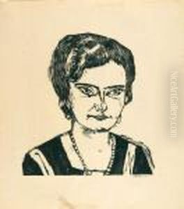 Bildnis Frau H. M. (naila). by Max Beckmann