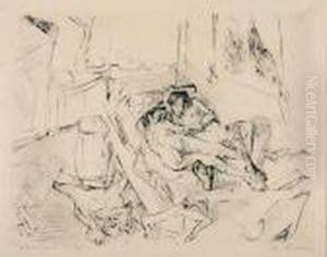 "liebespaar I". by Max Beckmann