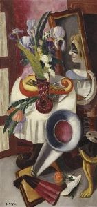 Stilleben Mit Grammophon Und Schwertlilien by Max Beckmann