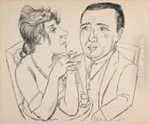Doppelbildnis I.b. Neumann Und Martha Stern by Max Beckmann