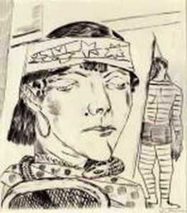Die Schlangendame
, From
Der Jahrmarkt by Max Beckmann