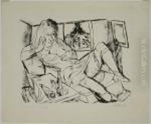 Frau In Der Nacht by Max Beckmann