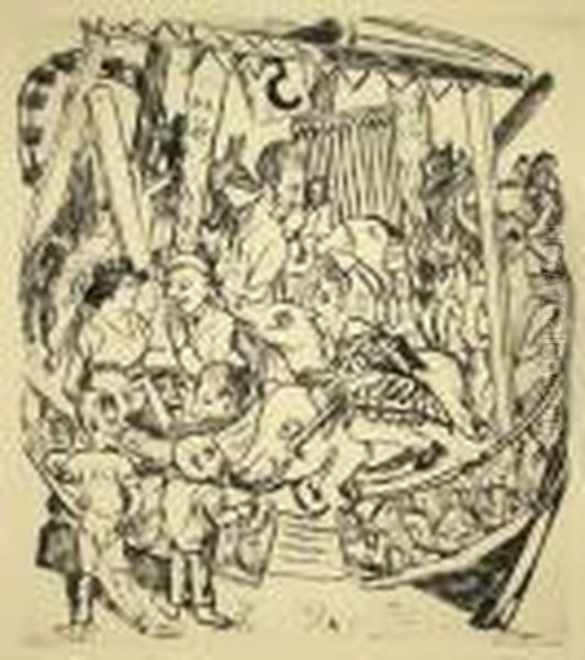 Das Karussell. Blatt 7 Der Folge <der Jahrmarkt> - view 1