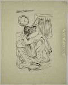 Umarmung by Max Beckmann