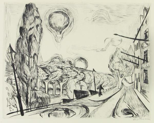 Landschaft Mit Ballon. Blatt 14 Der Folge <gesichter> - view 1