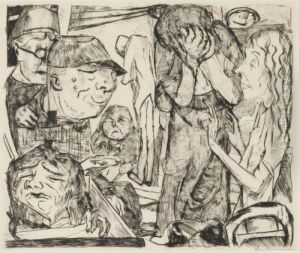Irrenhaus by Max Beckmann