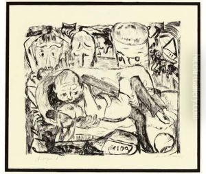 Lovers Ii by Max Beckmann