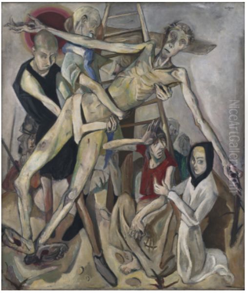 Descent From The Cross by Max Beckmann