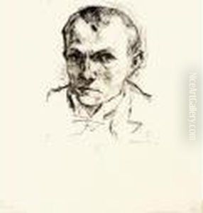 Self-portrait by Max Beckmann