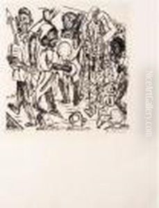 Der Jahrmarkt by Max Beckmann