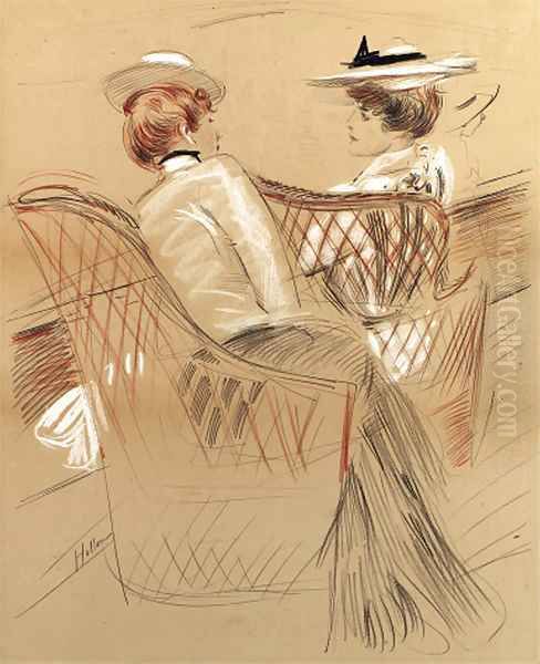 Madame Helleu abord le yacht Etoile - view 1
