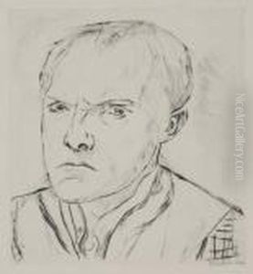 Selbstbildnis 1918 by Max Beckmann