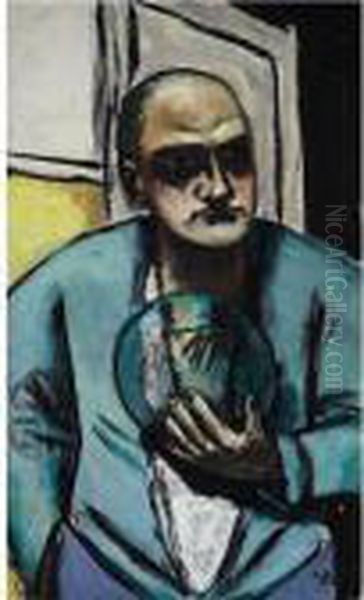 Selbstbildnis Mit Glaskugel (self-portrait With Crystal Ball) - view 1